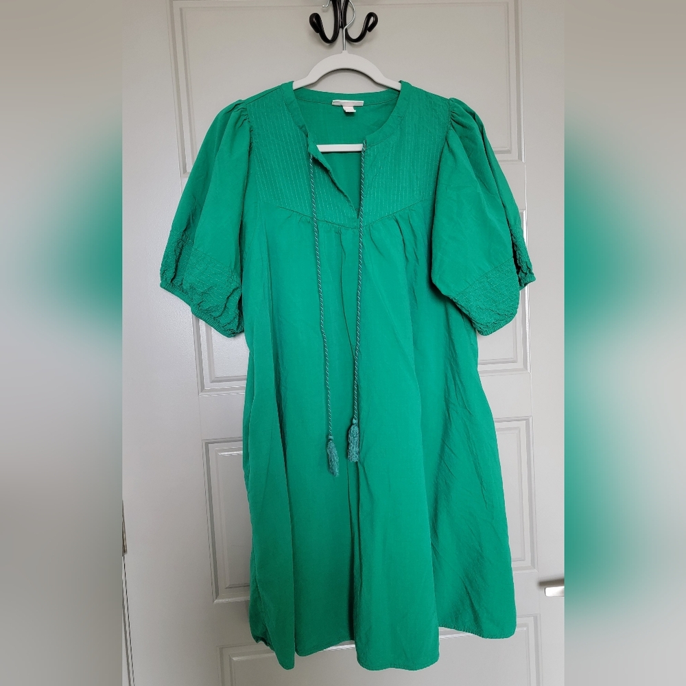 Green Knox Rose Women's Boho Dress